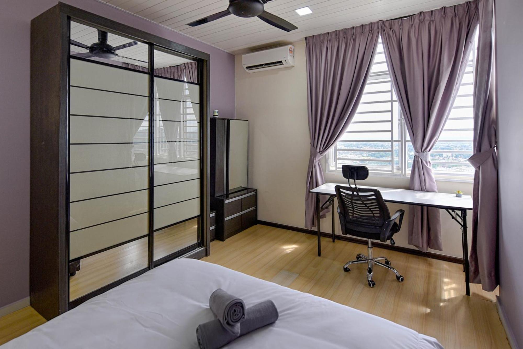 Cozy Sunset View High Floor With Free Wifi Netflix Apartment *